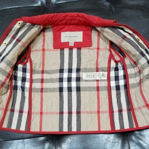 Burberry girls quilted jacket size 3Y